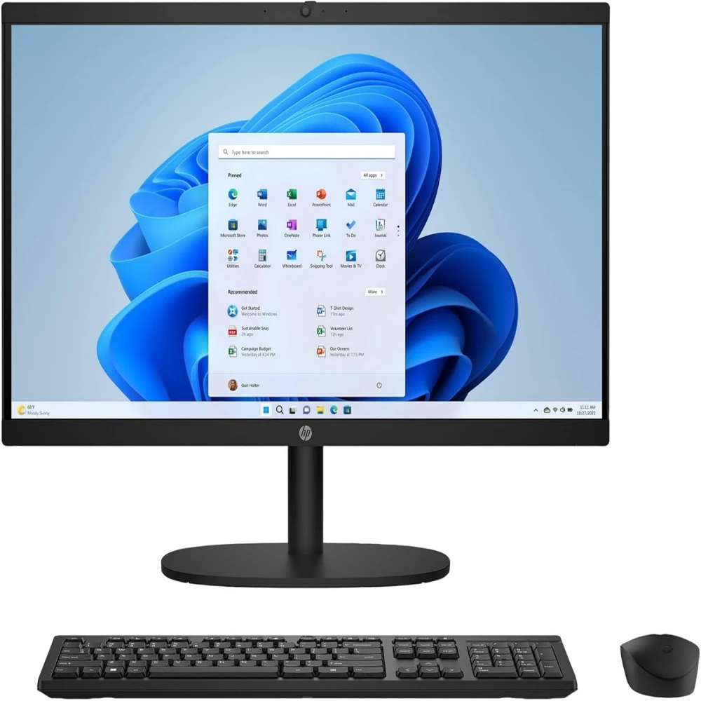 All In One HP 22-DG0013 Pentium 8GB-RAM / 128GB-SSD / W11 / 22" FHD NEGRO