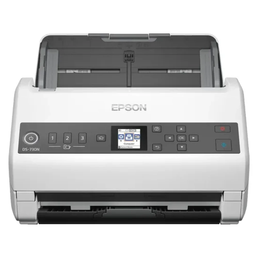 Scanner Epson Workforce DS-730N B11B259201 LCD 1200DPI USB - Branco