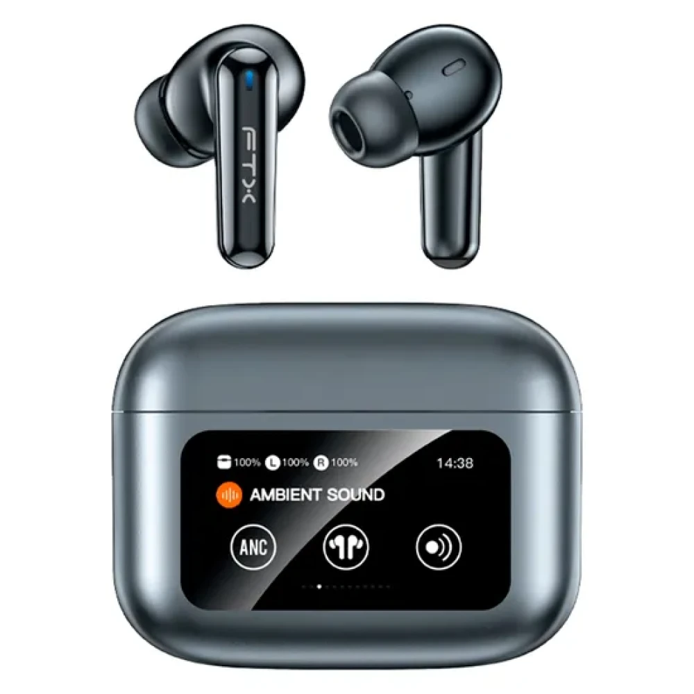 Fone de Ouvido FTX E56L-GY Wireless - Cinza